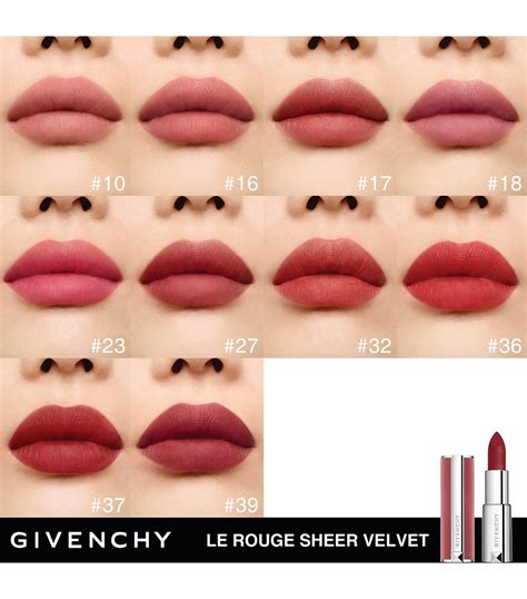 Givenchy le rouge sheer velvet